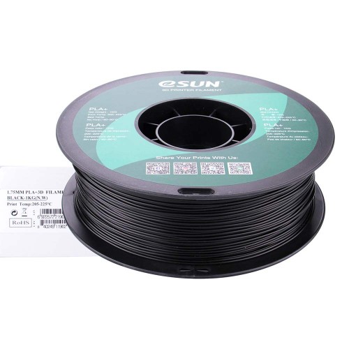 Esun 1.75 mm Siyah ( Black ) PLA Plus Filament 1000Gr