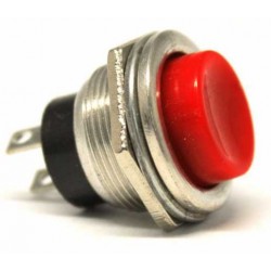 16mm Metal Push Buton Kırmızı