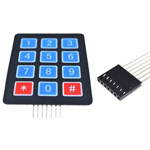 3X4 Membran matrix tuş takımı - Keypad