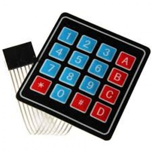 4X4 Membran matrix tuş takımı - Keypad