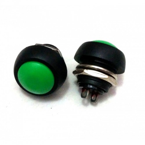 HDS-33 Yeşil Push Buton 12mm