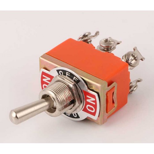 6 Pin On-Off-Mom (Yaylı) Toggle Switch HD159