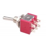 6 Pin On - Off - Mom (Yaylı) Toggle Switch HD147