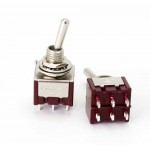 6 Pin Mom - Off - Mom (Yaylı) Toggle Switch HD148