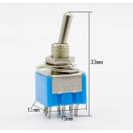 6 Pin On-Off Toggle Switch HD144