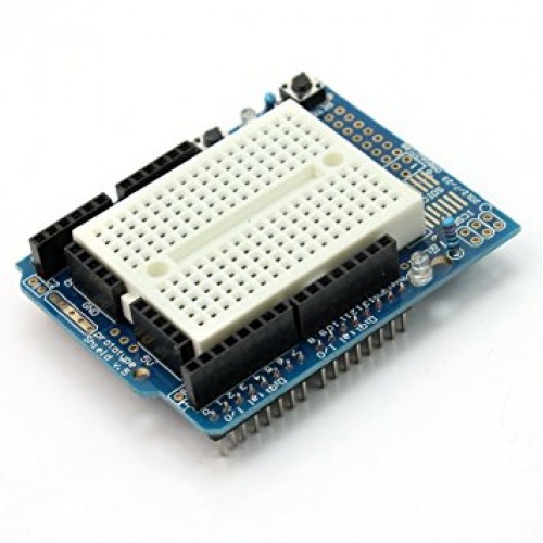 Arduino Uno R3 Proto Shield Kiti ( Mini breadbord' lu )