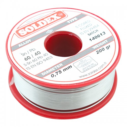 0.75mm 200 Gram Soldex Lehim Teli