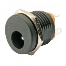 2.1mm DC yuvarlak somunlu jak yuvası