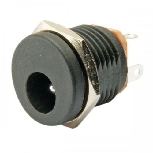 2.1mm DC yuvarlak somunlu jak yuvası