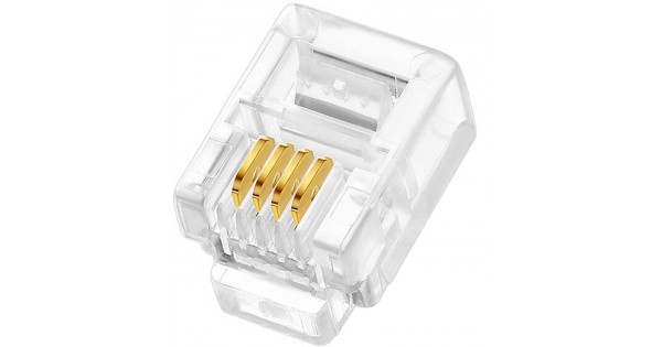 6P4C 4 Pin Plug Telefon Jakı