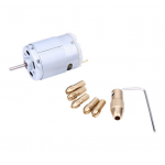 Mini Matkap - Mandren ve DC Motor ( 0.5mm - 3.2mm )